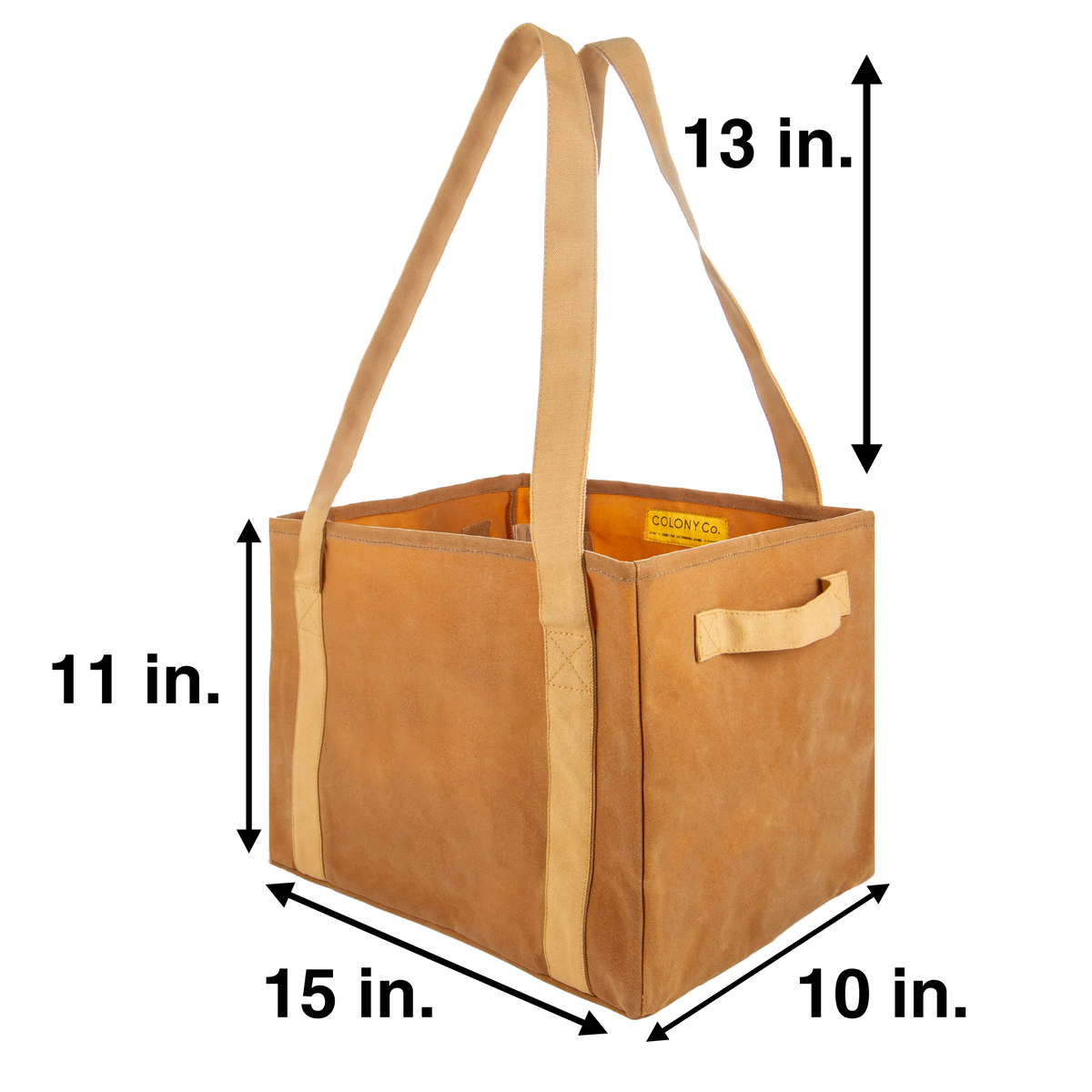 World s Strongest Tote Bag Hand waxed with Beeswax Colony Co