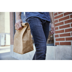 Hand-carried bag Python Marron 100% cotton, acrylic coating. Garnish:  Cattle leather